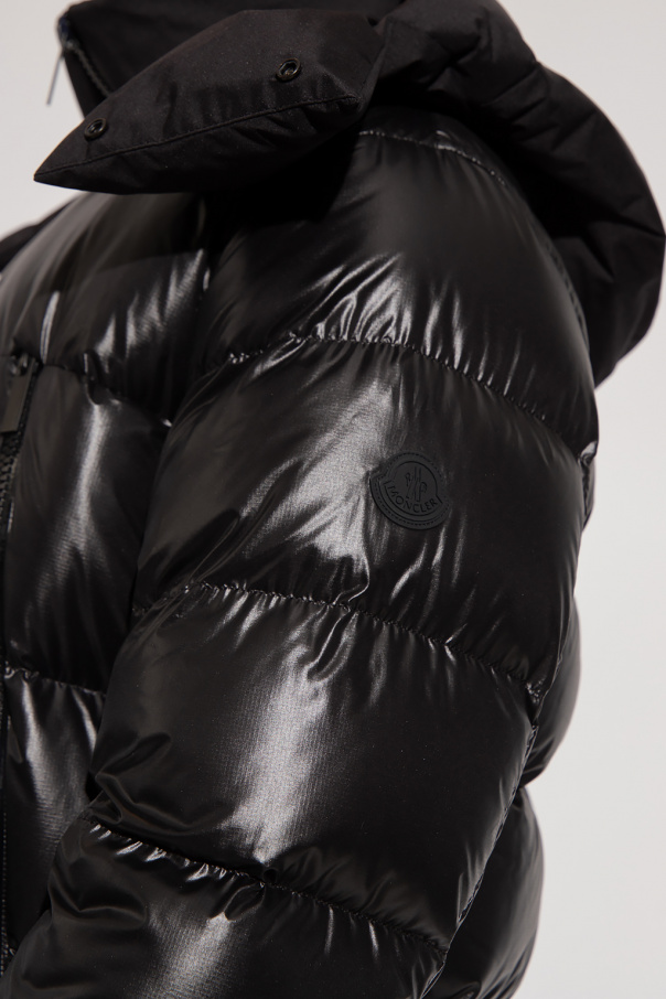 wax-coated zipped jacket Verde - Blind 'Zubair' hooded down